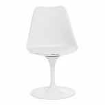 Стул TULIP FASHION CHAIR (mod.109) белый / белый (металл/пластик/PU)