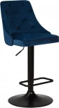 Стул барный DOBRIN JOSEPH BLACK (синий велюр (MJ9-117)) 5021_BlackBase-LM BLACK, цвет сиденья синий (MJ9-117), основания черный