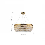 Подвесная люстра Favourite Magnitudo 2206-16P (хрусталь, на тросе, кольцо)