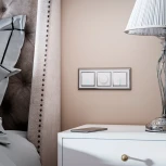 Выключатель одноклавишный проходной с подсветкой (белый) Werkel W1112101 (a051118)