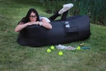 Надувной лежак Dreambag AirPuf Черный 5900900
