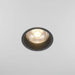 Встраиваемый светильник светодиодный под гипсокартон Maytoni Focus Led DL125-L12-3K-TRS-B (220V, круглые)
