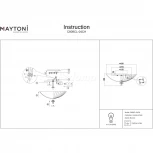 Потолочный светильник круглый Maytoni Bonnet C809CL-04CH (220V)