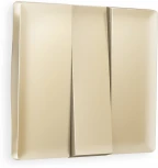 Лицевая панель Ambrella Volt ALFA (Шампань) для 3-клавишных выключателей QUANT AP6050