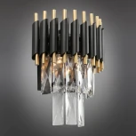 Каскадное бра Omnilux Corleone OML-69801-02 (220V, хрусталь, подвески)