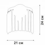 Бра Vitaluce V5151-9/1A, 1xE14 макс. 40Вт (220V, хрусталь)