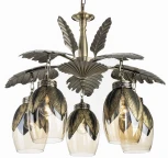 Подвесная люстра Citilux Garuda CL420153 (220V, на цепи, листья)