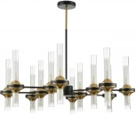 Потолочная люстра на штанге Lumion Tamaresa 8112/24 черный/бронза/прозрачный, металл/стекло G9 24*30W 220V