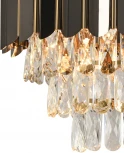 Подвесная люстра Natali Kovaltseva Darian Ii 81448/5C GOLD BLACK