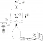 Настольная лампа Rivoli Chimera 7072-502