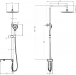Душевая стойка Lemark LM8810C