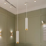 Точечный светильник накладной Wolta WSL-GU10/10WG под лампу GU10 Белый / Золотой CELLA