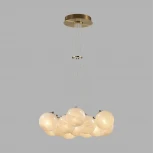 Подвесной светильник Odeon Light Magia 7109/13 металл/стекло/бронза/белый IP20 E14 13*5W 220V