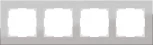Рамка на 4 поста Aluminium (алюминий) Werkel W0041706 (a050953)