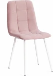 Стул CHILLY MAX / 1 шт. в упаковке (Велюр,Металл  /Розовый,Белый)