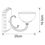 Бра Arte Lamp Windsor A3777AP-1AB (220V, выключатель)