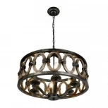 Подвесная люстра iLamp Organic Loft192-6 (220V, на цепи, круглые)