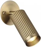 Настенный спот поворотный на 180/350 Odeon Light Manchester 7013/1WA металл/под латунь LED GU10 10W 220V