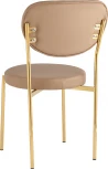 Стул Барбара NEW экокожа бежевая золотые ножки