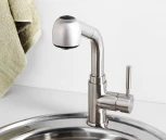 Смеситель Wasserkraft Wern 4266 для кухонной мойки, матовый хром