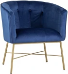 Кресло Stool Group Шале велюр синий УТ000005600