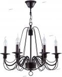 Подвесная люстра Freya Velia FR2046-PL-06-BR (220V, на цепи, подсвечник, свеча)