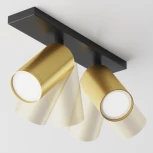 Потолочный светильник FOCUS S GU10 2x10Вт Maytoni Technical C051CL-U-02BMG (220V, круглые)