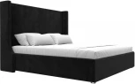 Кровать интерьерная Ларго 180 (Черный/Велюр) Лига Диванов арт.120729