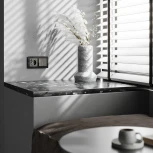 Выключатель одноклавишный проходной с подсветкой (графит акрил) Werkel W1112144 (a064080)