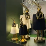 Настольная лампа Loft It Lapine 10315/A Black (220V, выключатель, животные)