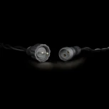 Гирлянда Нить с Колпачком 10м Желтая 24В, 100 LED, Провод Черный ПВХ, IP65