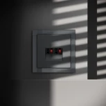 Акустическая розетка (графит) Voltum S70 VLS060307