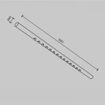 Трековый светильник Downlight 12W 48V Maytoni Points C101CL-L500-12W3-6K-B (LED)