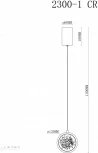 Подвесной светильник iLedex Sonos 2300-1 CR