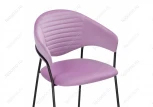 Стул Woodville на металлокаркасе Рансол лиловый / черный глянец 483859