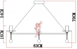 Подвесная люстра Arte Lamp Amur A1133SP-6WG