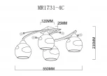 Потолочная люстра MyFar Stella MR1731-4C (220V)