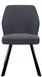 Стул DikLine 232 поворотный B28 ANTRACITE, ножки черные