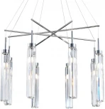 Подвесная люстра Newport 4520 4524+4/S chrome (220V, на тросе)