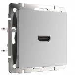 Розетка HDMI (серебряный) WL06-60-11 (a039268)