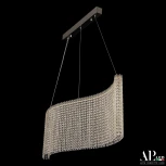Подвесная люстра светодиодная APL LED Sicilia SH07.100.A.Gd.4000 (220V, хрусталь, на тросе)