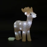 Светодиодный Олень на Батарейках 34см Белый, 24 LED, IP54 Laitcom 9490909