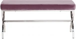 Банкетка Garda Decor 47ED-BEN006-LL (Хром/Сиреневый)
