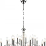 Подвесная люстра Lumion Incanto 8034/16 хром, металл/стекло Е14 16*40W 220V (на цепи, подсвечник, свеча)