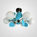 Люстра на штанге Matisse Blue D55 ImperiumLoft Matisse-Blue01 (191900-26) (220V, шар)