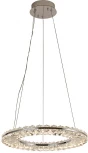 Подвесной светильник Newport 8240 8241/400 chrome (LED, 220V, хрусталь, на тросе, кольцо)