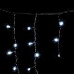 Гирлянда Бахрома 3,1 x 0,5 м Белая 220В, 120 LED, Провод Черный Каучук, IP65
