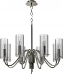 Подвесная люстра ST Luce SL2005 SL2005.103.08 никиль/прозрачный E14 8*40W (220V, на цепи)