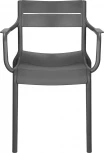 Стул обеденный DOBRIN TIM ARM (темно-серый (GR-04))