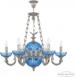 Подвесная люстра Bohemia Florence 71003P/6/175 Ni P Aquamarine/M-1G FE1S